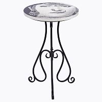 стол кофейный индия fornasetti черно-белый в Нижневартовске