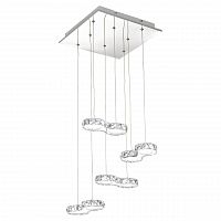 люстра дизайнерская sponger хром прозрачная в Нижневартовске