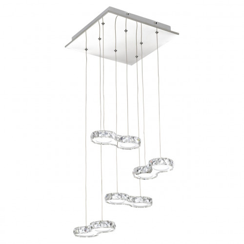 люстра дизайнерская sponger хром прозрачная в Нижневартовске