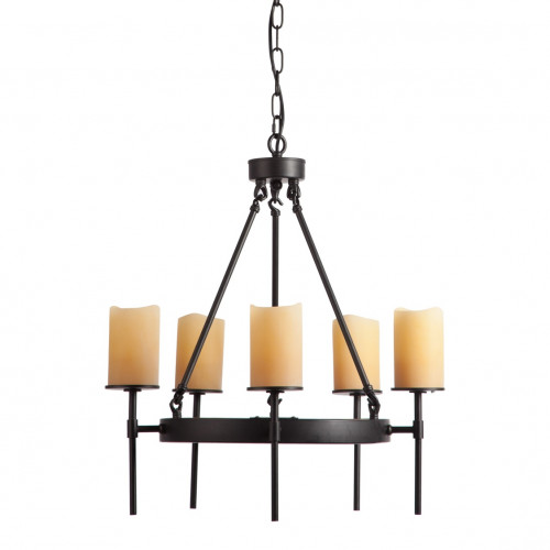 люстра-канделябр подвесная черная свечи в Нижневартовске