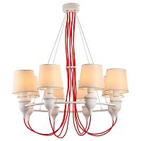 подвесная люстра arte lamp sergio a3325lm-8wh в Нижневартовске
