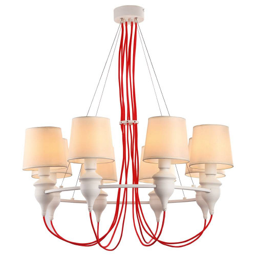 подвесная люстра arte lamp sergio a3325lm-8wh в Нижневартовске