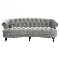 диван la rosa трехместный прямой светло-серый в Нижневартовске