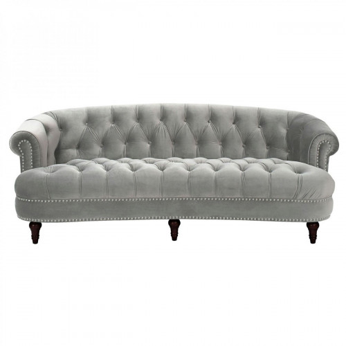 диван la rosa трехместный прямой светло-серый в Нижневартовске