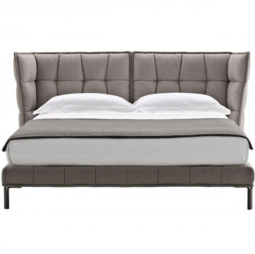 кровать двуспальная 160х200 серая husk в Нижневартовске