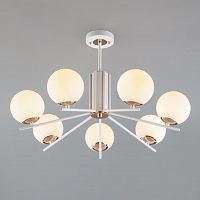 потолочная люстра eurosvet lucas 70092/7 белая в Нижневартовске