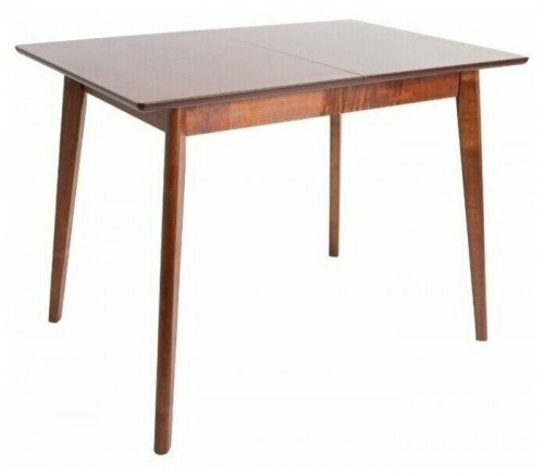 стол обеденный прямоугольный раздвижной из массива дерева "скандинавия мини" (70 х 105/137,5 см), тёмный орех, экомебель в Нижневартовске