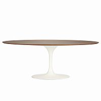 стол обеденный tulip овальный с деревянной столешницей 120 см в Нижневартовске
