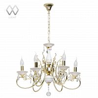 подвесная люстра mw-light свеча 25 301018106 белая в Нижневартовске
