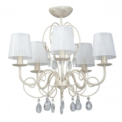 потолочная люстра vitaluce v1186/5pl белая в Нижневартовске