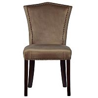 стул велюр бежевый, ножки антик, гвозди и кольцо бронза в Нижневартовске