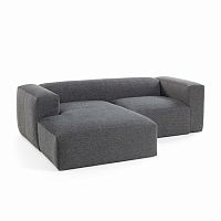 диван блок sofa двухместный левый угол черный от la forma (ex julia grup) в Нижневартовске