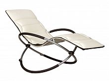 шезлонг-качалка lounge молочный в Нижневартовске