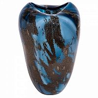 ваза стеклянная салют 2 сине-коричневая в Нижневартовске