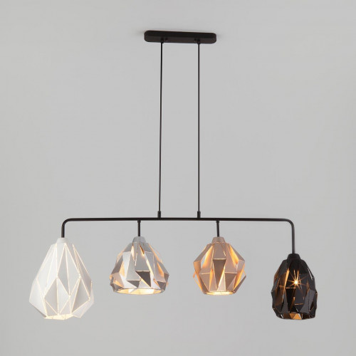 подвесная люстра eurosvet moire 50084/4 черный в Нижневартовске