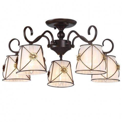 потолочная люстра arte lamp 72 a5495pl-5br в Нижневартовске