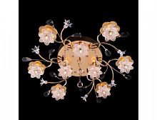 потолочная люстра eurosvet 4853/9 золото/синий+красный+фиолетовый в Нижневартовске