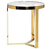 стол журнальный bridge gold 50*55см золотой в Нижневартовске