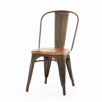 стул marais wood металлический с деревянным сиденьем в Нижневартовске