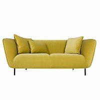 диван maja двухместный прямой желтый в Нижневартовске