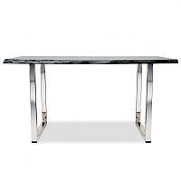 большой обеденный стол дживан platinum silver из массива дерева 150x90 в Нижневартовске