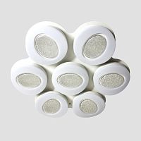 потолочный светодиодный светильник ambrella light orbital crystal sand fs1587/7 364w d880*800 в Нижневартовске