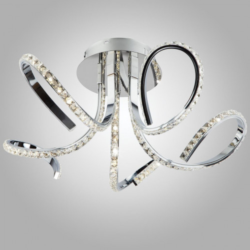 потолочный светодиодный светильник eurosvet 90063/5 хром в Нижневартовске