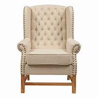 кресло мягкое с ушами french provincial armchair бежевое в Нижневартовске