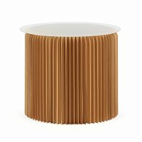 бумажный круглый стол высотой 50 см коричневый в Нижневартовске