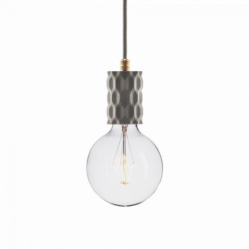 подвесной светильник beton glitter gray brass в Нижневартовске