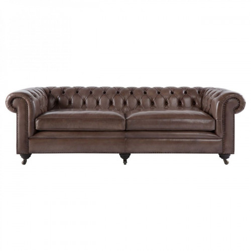 диван chesterfield прямой коричневый на ножках в Нижневартовске