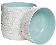 салатник бело-бирюзовый 13,7*13,7*6 в Нижневартовске