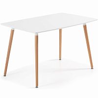 стол daw лакированый от la forma (ex julia grup) белый в Нижневартовске