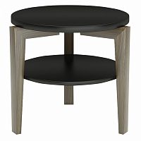 журнальный столик aster low коричневый с черной столешницей в Нижневартовске