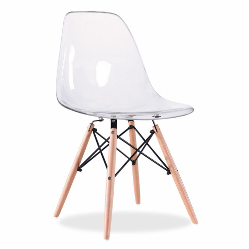 стул деревянный pc-015 прозрачный (eames style) в Нижневартовске