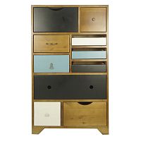 комод универсальный «aquarelle birch» 10 ящиков разноцветный в Нижневартовске