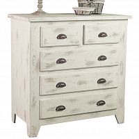 комод 26 solea белый с эффектом искусственного старения в Нижневартовске