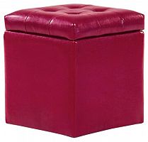 пуф шарм-дизайн шарм с ящиком красный в Нижневартовске