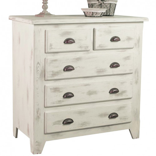 комод 26 solea белый с эффектом искусственного старения в Нижневартовске