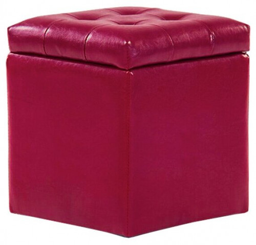 пуф шарм-дизайн шарм с ящиком красный в Нижневартовске
