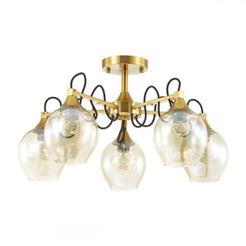потолочная люстра lumion megan 3777/5c желтая в Нижневартовске
