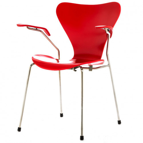 стул s7 c подлокотниками красный в Нижневартовске