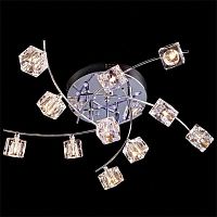 потолочная люстра eurosvet 4976/11 хром/синий+красный+фиолетовый в Нижневартовске