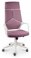 кресло офисное iq белый пластик фиолетовая ткань в Нижневартовске