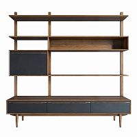 стеллаж bruni black с ящиками в Нижневартовске