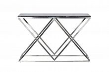 консоль черная с ножками фигурными хром nero oriental 120x40x78 см в Нижневартовске