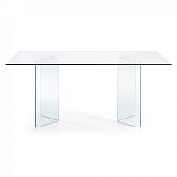 стол стеклянный burano из прозрачного закаленного стекла от la forma (ex julia grup) в Нижневартовске