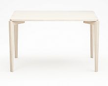 стол обеденный с белой столешницей и бежевыми ножками rectangle compact в Нижневартовске