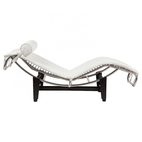 шезлонг chaise longue lc4 белый в Нижневартовске