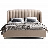 кровать большая 200х200 tulip бежево-розовая в Нижневартовске